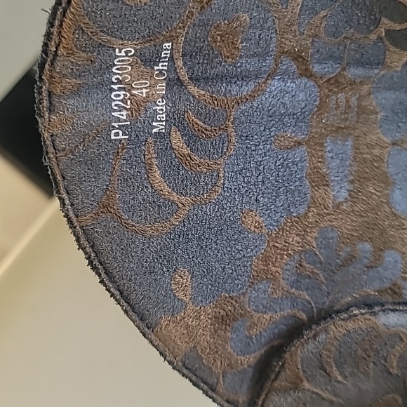 Fly London Womens  Sz 9 Black Mid-Calf Buckle Zipped Wedge Leather Boot Lug Moto - Picture 6 of 14